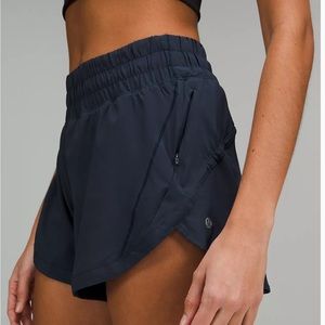 Navy Lululemon Track That HR Shorts 3” EUC